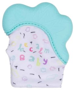 Becalm Baby Teething Mitten Teal