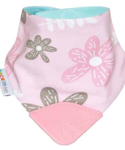 Becalm baby flower teething bib