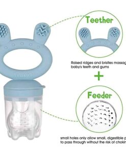 Haakaa Fresh Food Feeder & Cover Set Sky Blue