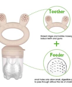Haakaa Fresh Food Feeder & Cover Set Blush