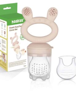 Haakaa Fresh Food Feeder & Cover Set Blush