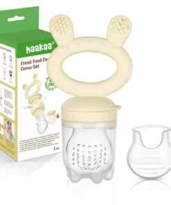 Haakaa Fresh Food Feeder & Cover Set Oat