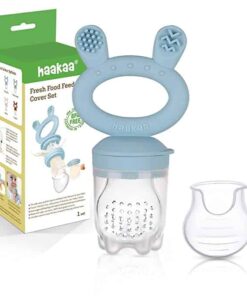 Haakaa Fresh Food Feeder & Cover Set Sky Blue