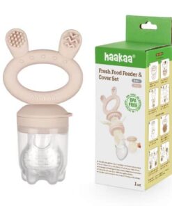 Haakaa Fresh Food Feeder & Cover Set Blush