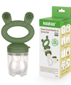 Haakaa Fresh Food Feeder & Cover Set Olive