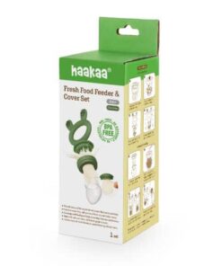 Haakaa Fresh Food Feeder & Cover Set Oat