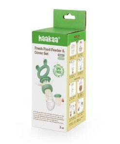 Haakaa Fresh Food Feeder & Cover Set Pea Green