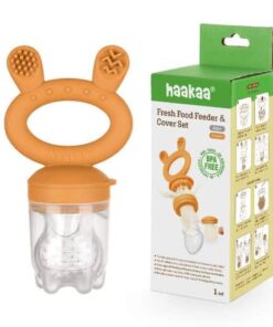 Haakaa Fresh Food Feeder & Cover Set Pumpkin