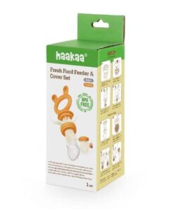 Haakaa Fresh Food Feeder & Cover Set Pumpkin