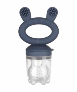 Haakaa Fresh Food Feeder & Cover Set Steel Blue