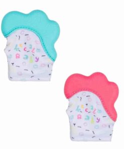 Becalm Baby Teething Mitte Teal Pink