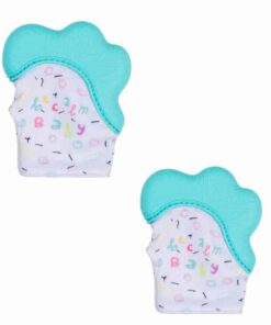 Becalm Baby Teething Mitten Teal Teal