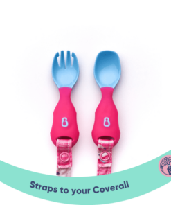 Bibado Attachable Weaning Spoon & Fork Set Magical Unicorns