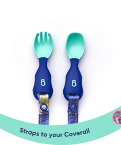 Bibado Attachable Weaning Spoon & Fork Set Oceans of Fun