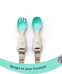 Bibado Attachable Weaning Spoon & Fork Set Woodland Friends