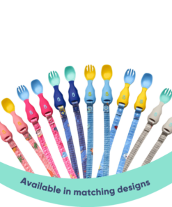 Bibado Attachable Weaning Spoon & Fork Set