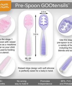 numnum Pre Spoon GOOtensils Rosebud Frosty Lilac