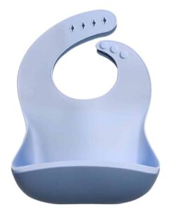 Becalm Baby Silicone Bib Blue