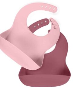 Becalm Baby Silicone Bibs Pink