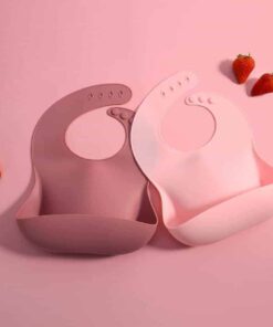 becalm baby pink bibs