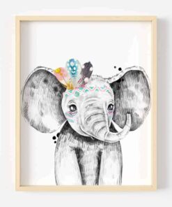 Digital Art Safari Animals Elephant