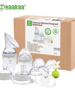 Haakaa Premium Generation 3 Pump and Bottle Pack Grey