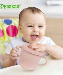 Silicone Sip-N-Snack Cup blush