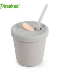 Haakaa Sippy Straw Cup Grey